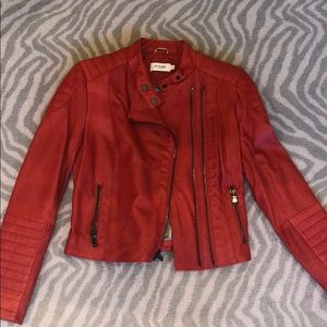 Red Italian Leather Jacket